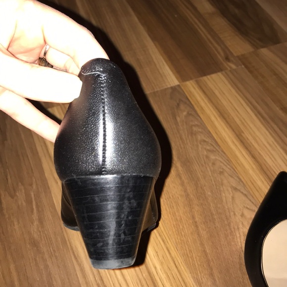 Franco Sarto black leather wedges - Picture 4 of 8